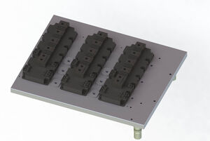 Product photo IGBT with heat sink